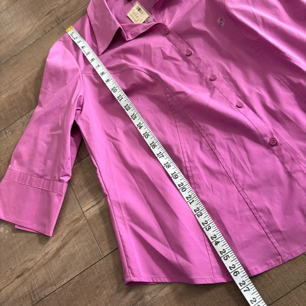 Lane Bryant Women's Button Down Shirt Lavender Size 14/16 NEW